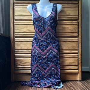 📸 🌒 Pink Republic • Maxi Sleeveless Stretchy Dress w/ Side Slit • Size Small S